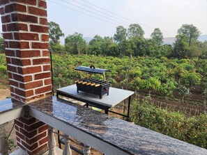 Uitzicht vanaf balkon