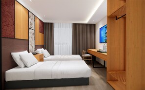 Blackout curtains, soundproofing, iron/ironing board, free WiFi