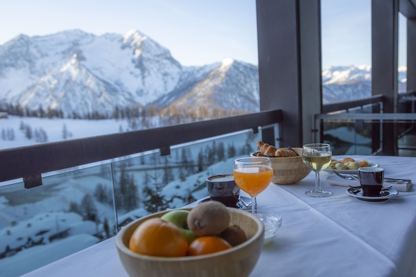 Vue depuis lâhĂ©bergement