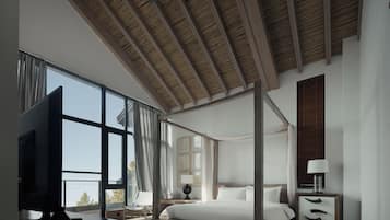 Elite Double Room, Patio, Valley View | Premium bedding, down comforters, memory foam beds, minibar