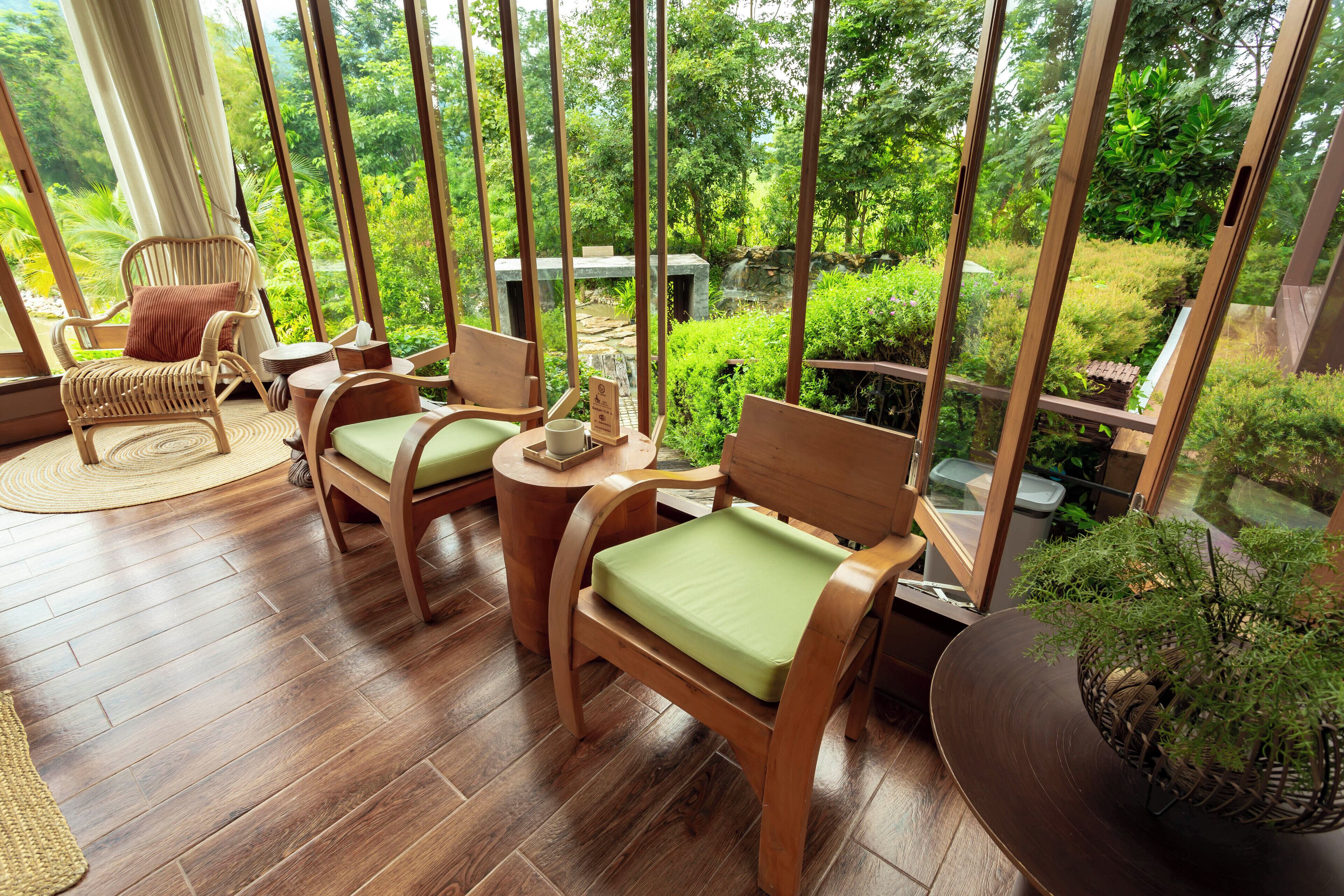 Forest Cozy Room | Living area | 32-inch LED TV with cable channels