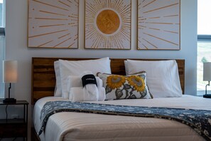 4 bedrooms, desk, iron/ironing board, travel cot