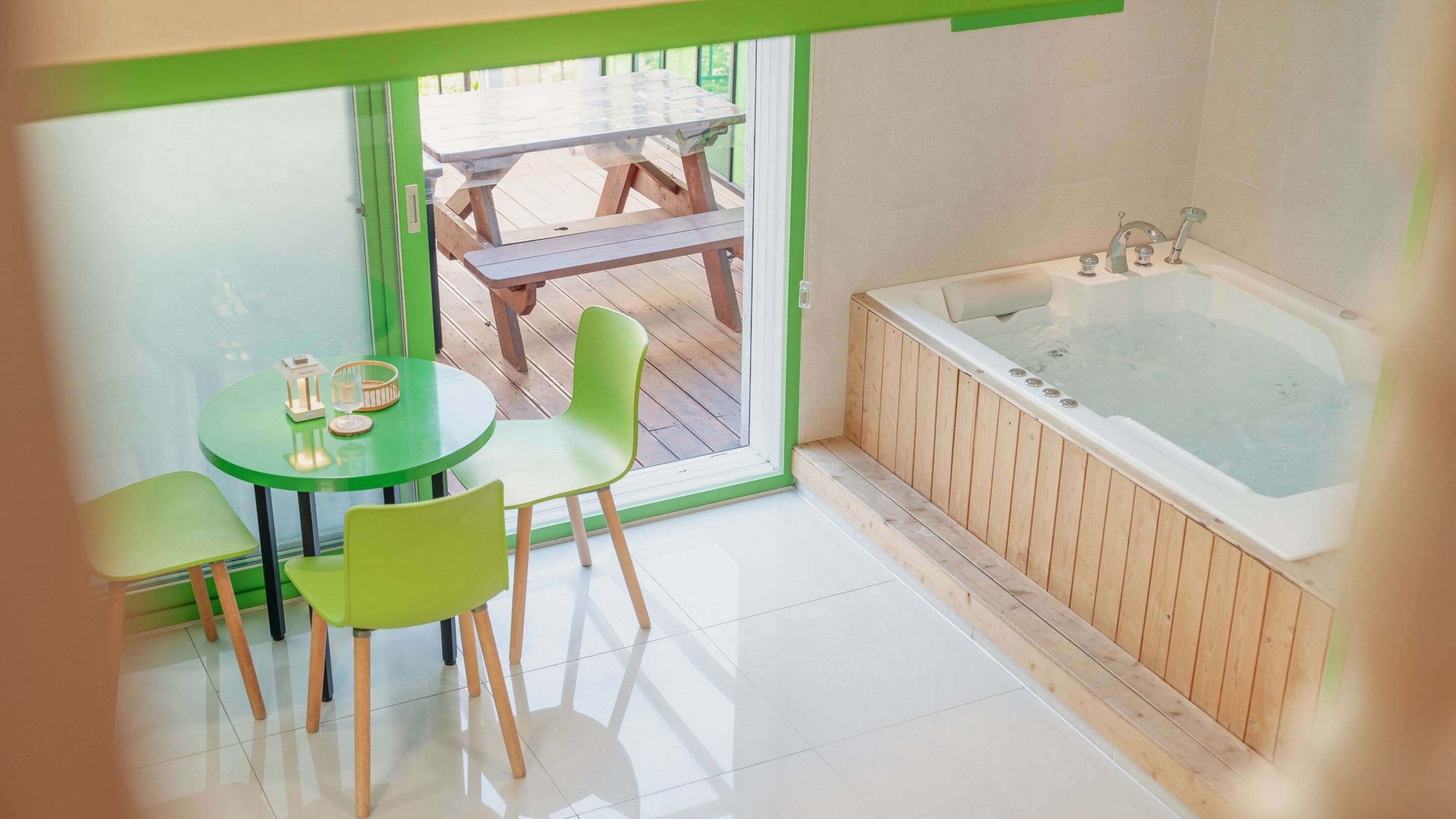 ベーシック ルーム 1 ベッドルーム (Room A-202 (Spa/ BBQ)) | 1 室のベッドルーム、WiFi (無料)