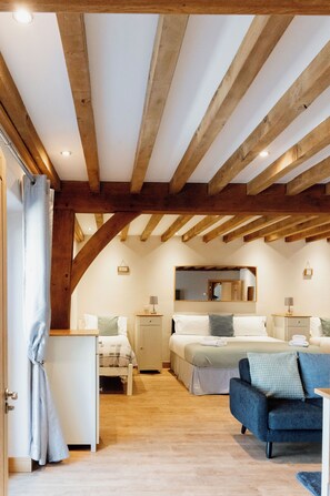 Iron/ironing board, travel crib, free WiFi, bed sheets