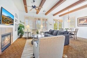 Smart TV, fireplace, offices