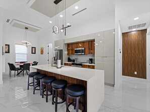 Fridge, microwave, oven, stovetop - Contemporary Gem- Heated Pool, Game Room, BBQ (Cape Coral)