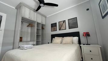 2 dormitorios, tabla de planchar con plancha, wifi gratis y ropa de cama