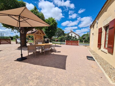 Casa rural 3*-6 & 14 pers, renovada 2022, cerca Châtre