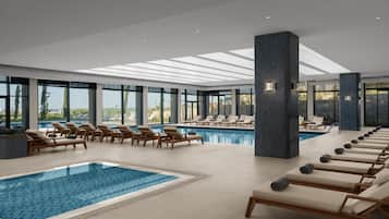 Indoor pool, seasonal outdoor pool