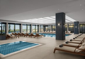Indoor pool, seasonal outdoor pool