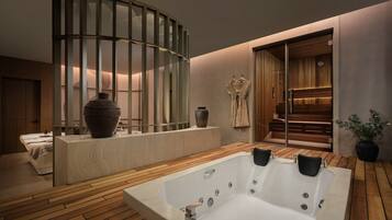 Un sauna, baño turco, baño turco/hammam, baños de arcilla, talasoterapia