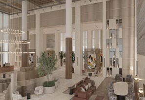 Área de estar no saguão