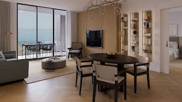 Suite Présidentielle | Literie de qualité supérieure, minibar, coffres-forts dans les chambres