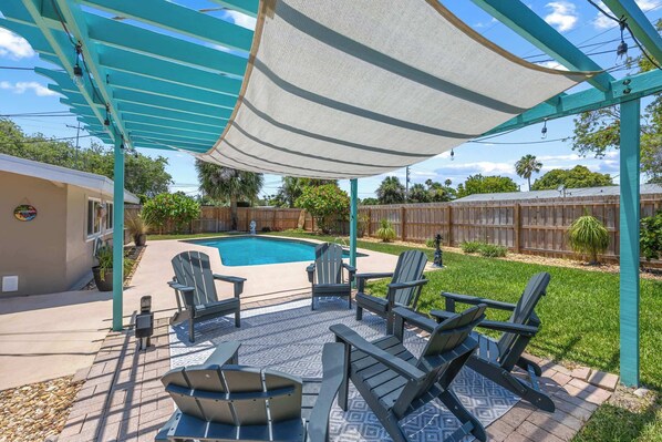 Terrace/patio - 3BR home w/ pool & BBQ grill (Satellite Beach)