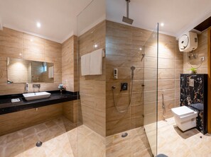 Suihku, hierova suihkupää, designer-hygieniatuotteet, hiustenkuivaaja