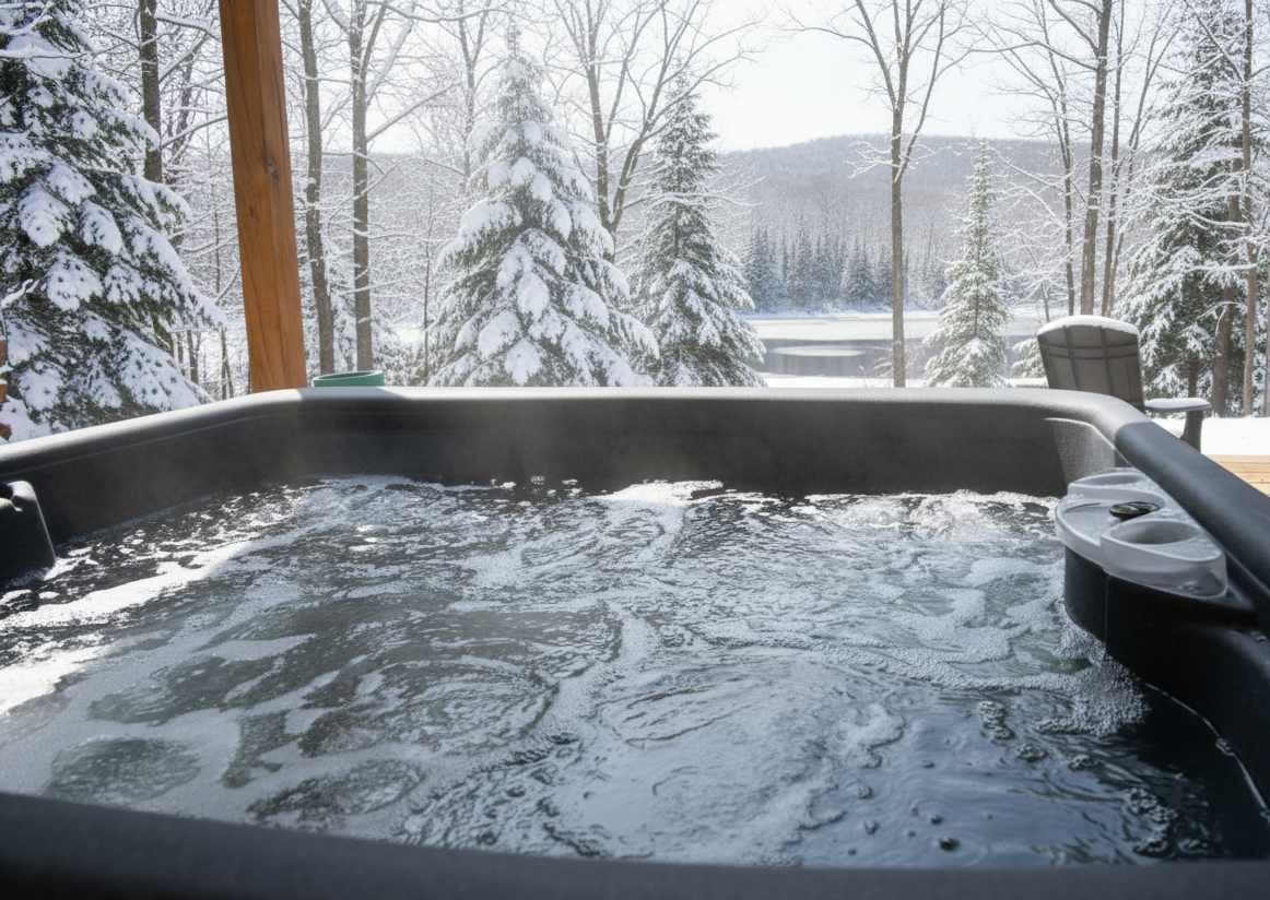 Banyera d'hidromassatge a l'aire lliure