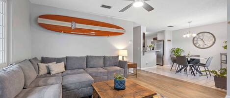 House, Multiple Beds, Patio, Garden View (Casa Playa) | Living area | 42-inch flat-screen TV with digital channels