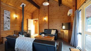 Télévision, cheminée