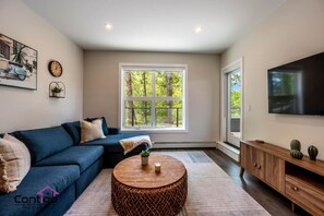 Älytelevisio, kirjoja, stereot, työhuone