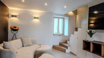 TV connectée, cheminée