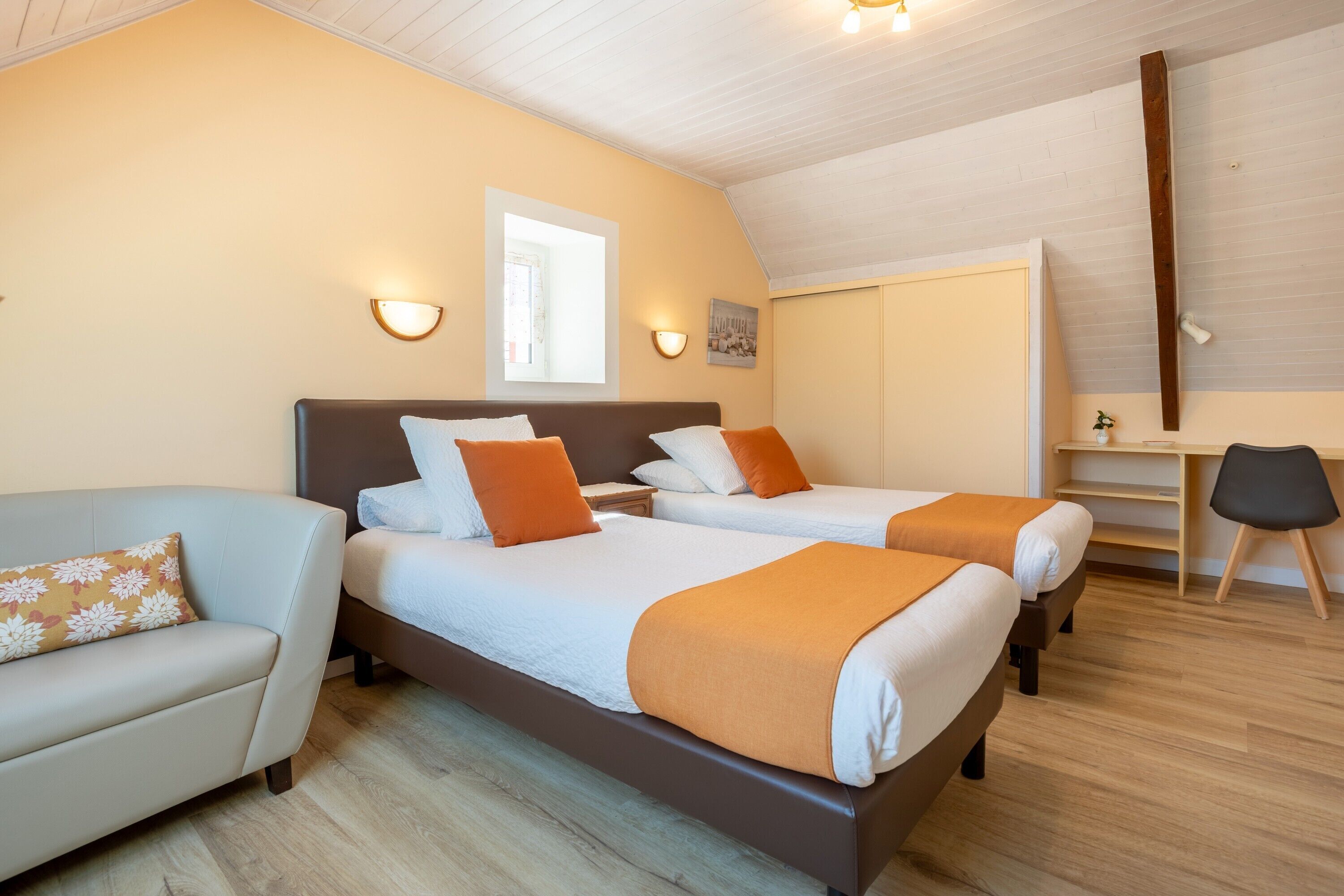 1 室のベッドルーム、WiFi、ベッドシーツ