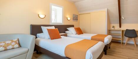 1 室のベッドルーム、WiFi、ベッドシーツ