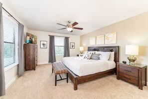 5 bedrooms, in-room safe, iron/ironing board, free WiFi