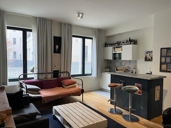 Living area - Charming loft studio - Grand Place (Bruxelles)