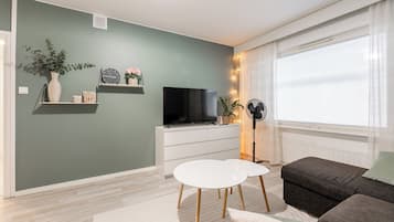 Appartement Confort, animaux de compagnie acceptés, rez-de-chaussée | Coin séjour