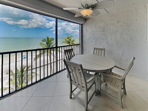 Outdoor dining - Seaside 404 | Breathtaking Views + Resort Perks (Fort Myers Beach)