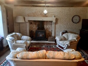 TV connectée, cheminée