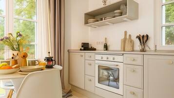 Microwave, oven, stovetop, dishwasher