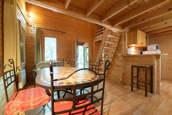 Dining - Holiday Home 'Sardane' with Mountain View, Shared Pool and Shared Terrace (Le Soler)