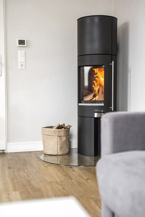 Interior - Bright Stuuv – Comfortable Living with Sunny Terrace and Fireplace (Fehmarn)