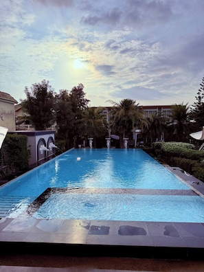 Ferienhaus, 3 Schlafzimmer, Balkon | Pool | Außenpool