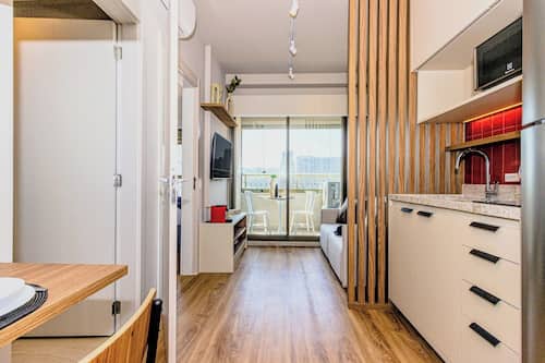 Apartment, 1 Bedroom (Double Bed) | Private kitchen | Fridge, microwave, stovetop, espresso maker