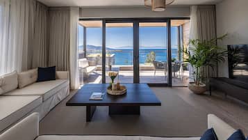 Luksustalo, 1 makuuhuone | Oleskelualue | Älytelevisio, Netflix, Hulu, kirjoja