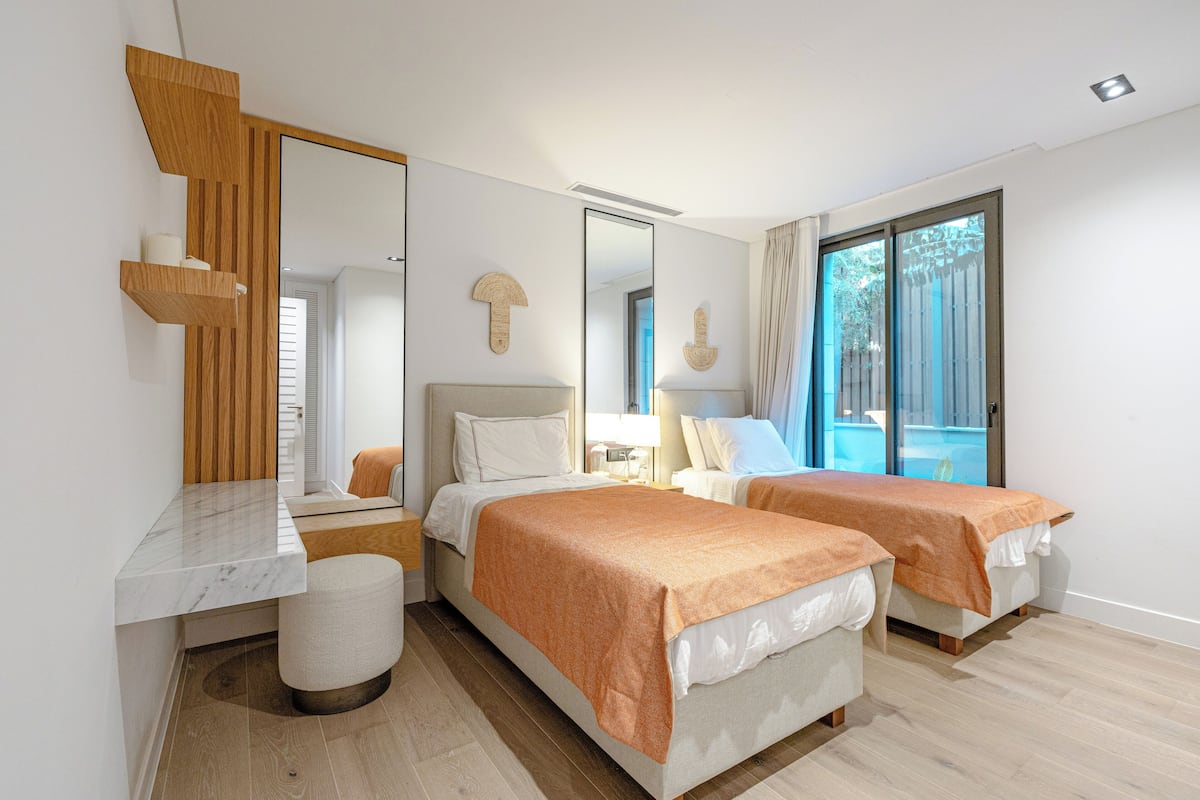 Luxury Villa, 3 Bedrooms | Premium bedding, desk, laptop workspace, blackout curtains
