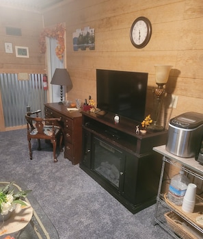 TV connectée, cheminée