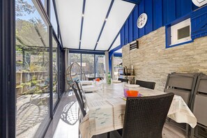 Dining - Holiday Home in Carcans – Terrace, Air Conditioning, Near the Lake (Carcans Maubuisson)