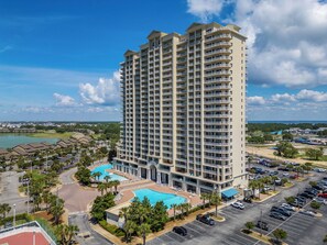 Exterior - ⛱️ Walk to Beach-Gulf Views-Kids Fountain + 2 Pools☀️ Ariel Dunes I 2102 (Miramar Beach)