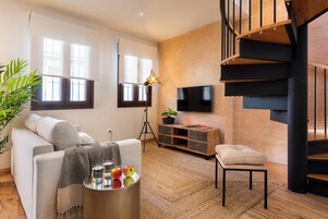Exclusive Apartment, 2 Bedrooms, Terrace | Down comforters, memory foam beds, in-room safe, laptop workspace