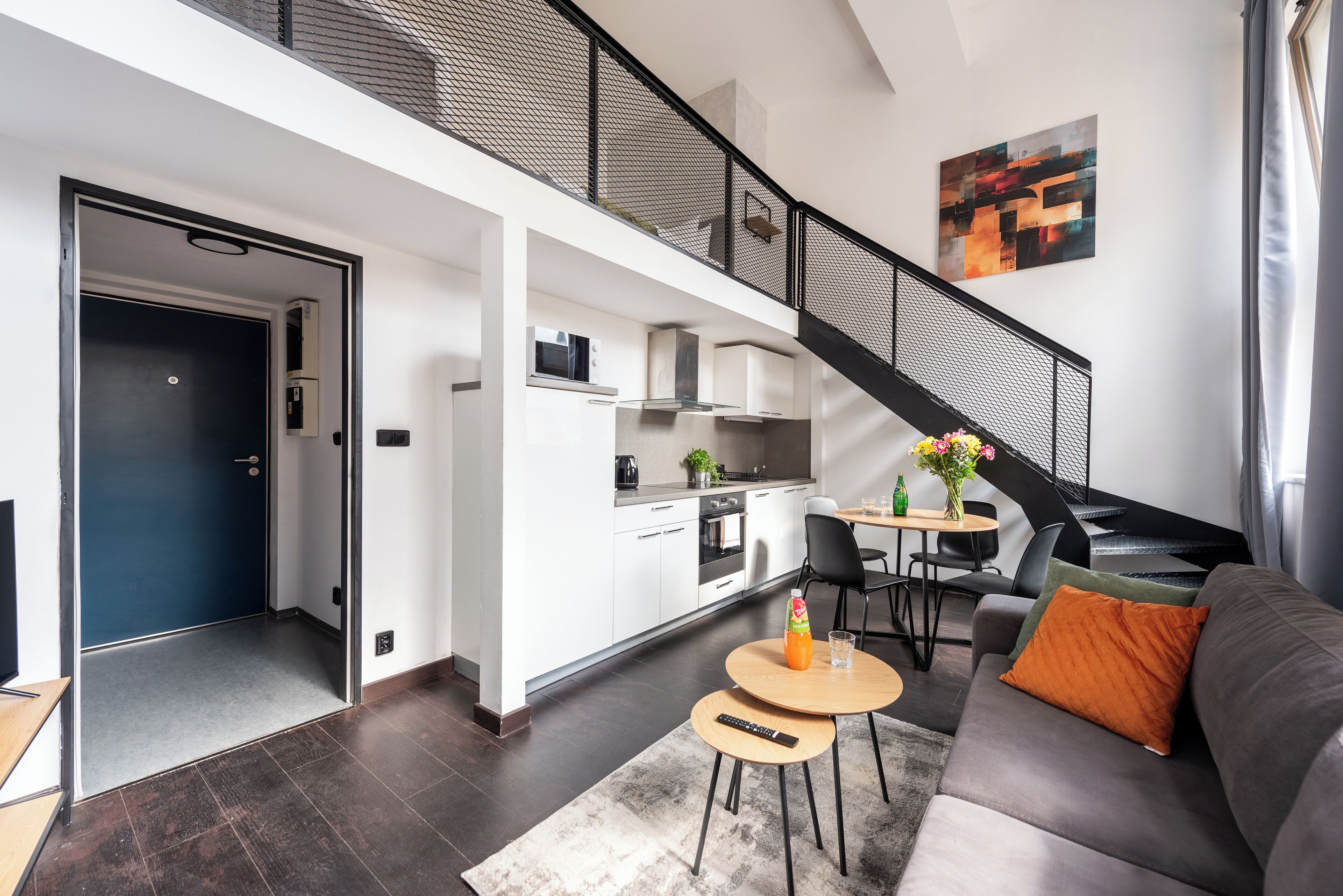 Classic Apartment, Courtyard View | Living area | 40-inch plasma TV with cable channels