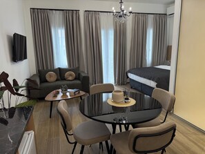 Superior Apartment, Balcony, City View | Living area