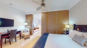 1 غرفة نوم ومكواة/لوح كي وواي فاي وملاءات أسرّة