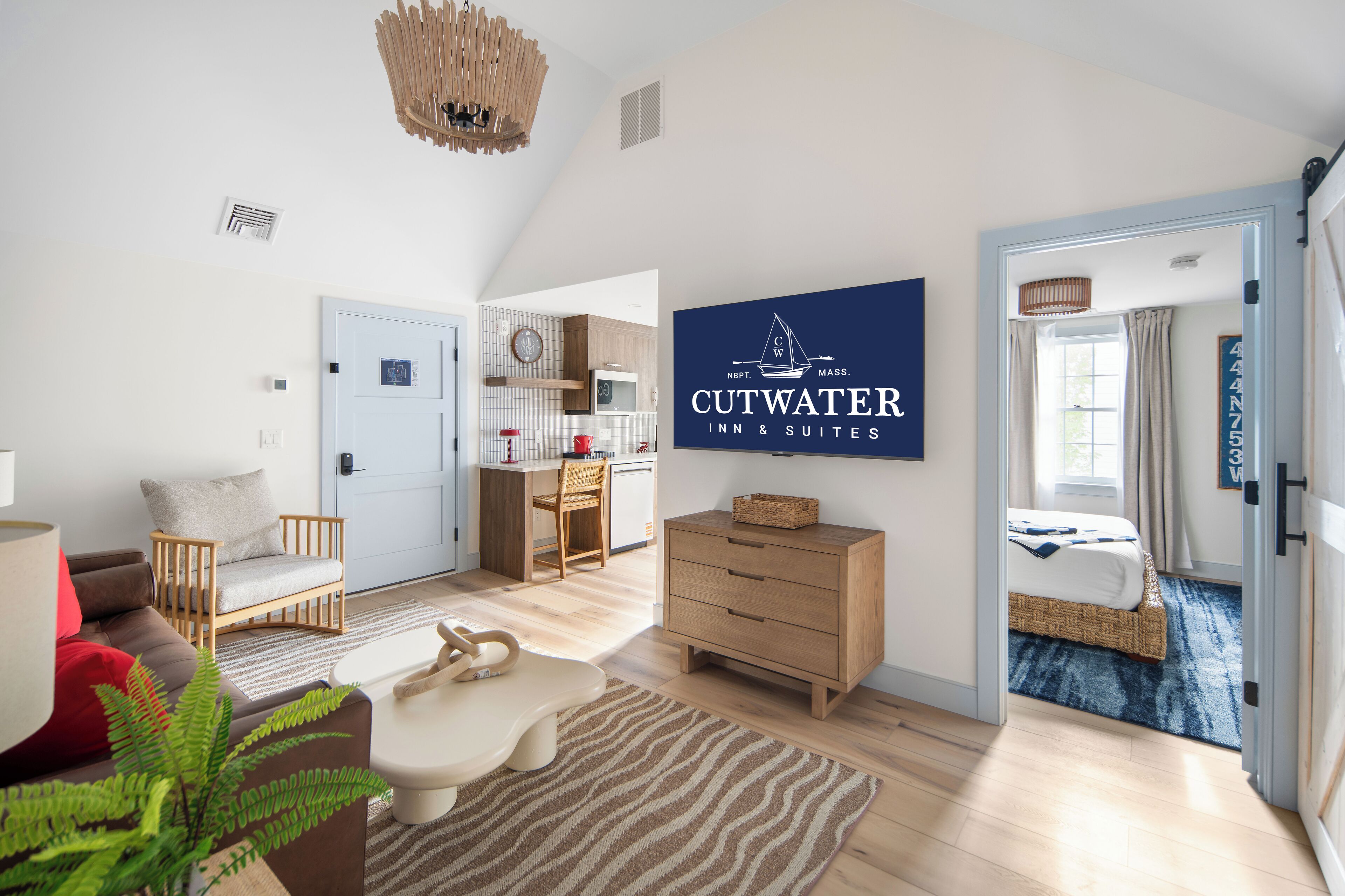 Executive Triple Room, Multiple Beds, Non Smoking, Kitchenette | Living area | 42-inch Smart TV with digital channels