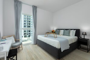 Deluxe appartement | Een kluis op de kamer, een strijkplank/strijkijzer, gratis wifi