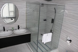 Serviettes fournies, savon, papier toilette