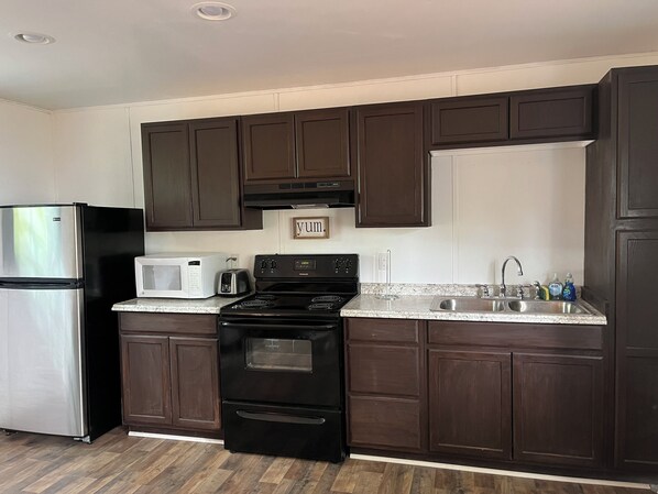 Microwave, oven, stovetop