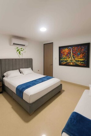 2 bedrooms, bed sheets